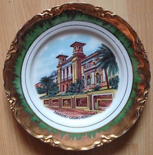 assiette decorative touristique porcelaine San Remo Casino municipal