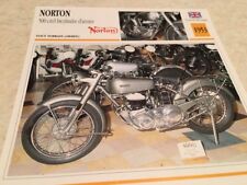 Carte moto Norton 500 bycilindre armée 1953 collection Atlas motorbike UK