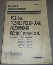 Komatsu PC210-7K PC240LC-7K PC230NHD-7K N-LC-7K Opération Maintenance Manuel