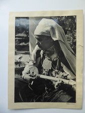 MAROC c. 1950 - Femme Marocaine Musicienne Bijoux - Grand Tirage J. Belin