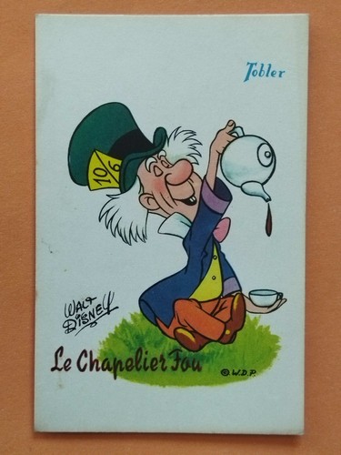 Carte postale pub chocolat - carte,