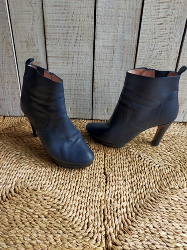 Bottines repetto cuir bleu - repetto,