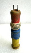 ancien tricotin en bois peint ,vintage
