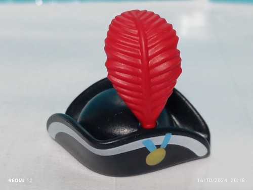 Playmobil tricorne plume rouge - tricorne,