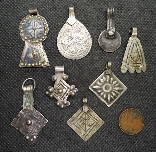 Lot pendentifs elément argent - lot,