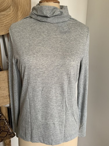 Pull gris col roulé taille - gris,