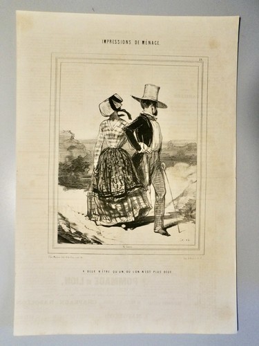 Gavarni litho - gavarni, p.(1804-1866)-litho