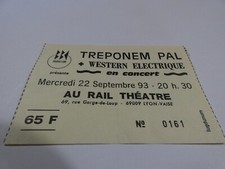 RARE / TICKET BILLET CONCERT -