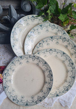 5 ANCIENNES PETITES ASSIETTES TERRE DE FER BOURGEOIS PARIS