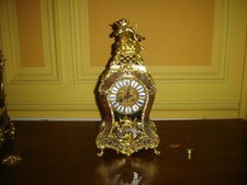 Grand cartel boulle de style Louis 15 d'époque 19e (travail magnifique 51 cm h)