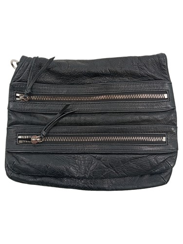 Zara pochette femme noir cuir - pochette,