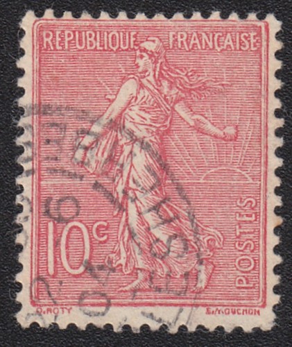 Semeuse 10c rose 129 - rose, y&t