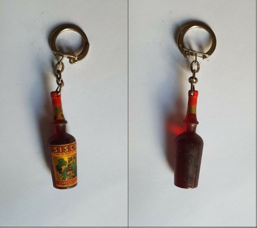 Porte clés bouteille crème - porte-clés,