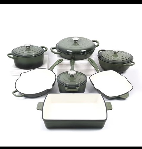 Céramique enamel pot - enamel, set