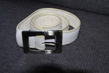 jolie ceinture cuir gris clair boucle argenté MINKA DESIGN taille 80