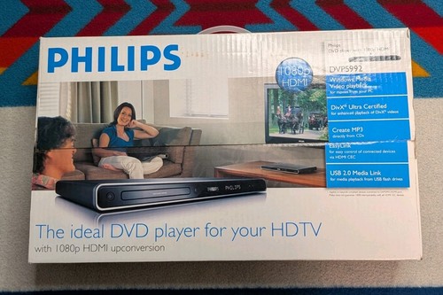 New philips dvp5992 dvd player - new,