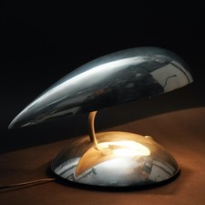 Lampe de Bureau Aluminium Poli Space Alien Design 80s Hr Giger-ära 1.Z