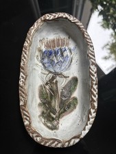 Plat, Vide Poche Chardon  d’Albert THIRY. Vallauris, Capron, Picault, Innocenti.