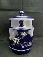 Pot en Grès Emaillé, Décor Floral Lunéville ou Saint Uze