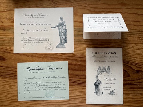 Lot documents anciens xixe - de,