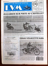 LVM - La Vie de la Moto n°9 du 1/5/1990; Essai Velocette KSS/ Moteur Ydral AJ 55