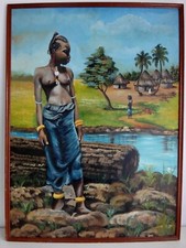 Importante peinture femme