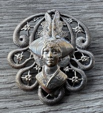 Broche ancienne Souvenir De Vendée - Métal Argenté