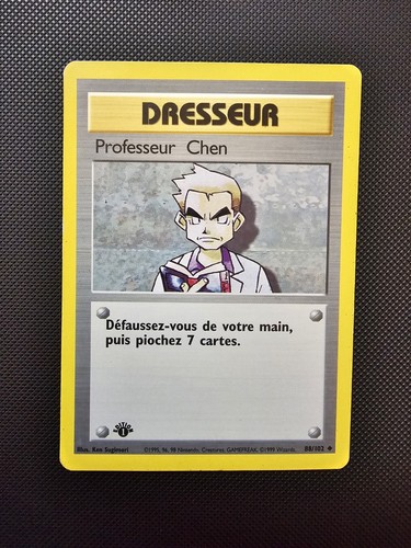Carte pokemon professeur chen - carte,