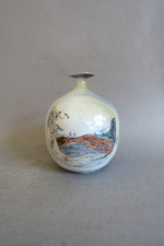 Vase boule col rétréci en - boule, à