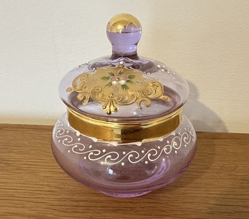 Murano bonbonniere verre decor - bonbonniere,
