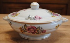 EXCEPTIONNEL MAGNIFIQUE SERVICE A SOUPE EN PORCELAINE DE LIMOGES - DRB - 1943