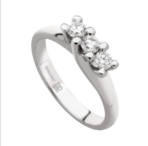 Bague trilogy blanc ct - bague,