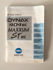 Brochure/Mode d’emploi/Notice en Français - MINOLTA Dynax 404si MAXXUM STsi