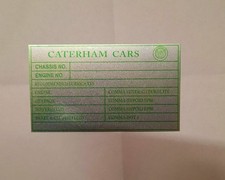 Plaque Caterham Voiture Sept