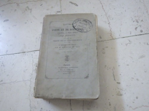 1857 lettres piété - piété, et