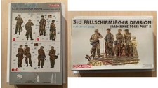 1/35 DRAGON 6143 : 4 FIGURINES PARACHUTITES LUFTWAFFE BULGE FALLSCHIRMJÂGER 1944