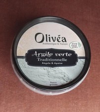 Argile verte traditionnelle, pot de 200g, 100% naturelle