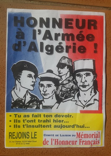 Affiche honneur armée - honneur, à