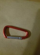 mousqueton alu 4.5 cm couleur rouge