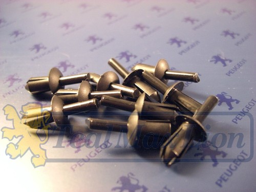 Jeu rivets 5 mm noirs - mm,