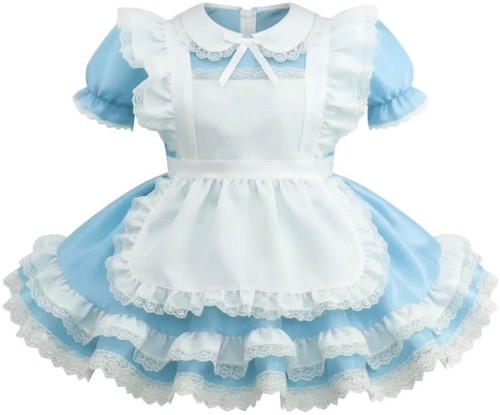 Frilly sissy maid dress full - frilly,