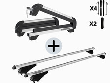 Set Barres de Toit Avec Porte-Skis Pour Ford Edge Main Courante Année 2016-