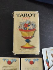 Voyance  jeu cartes TAROT 1860 - J. GAUDAIS Carte Napolitaine 