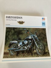 Harley Davidson 1340 Dyna Wide Glide 1993 fiche carte moto de collection Atlas