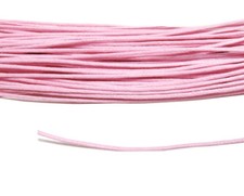 fil cordon coton ciré 1mm 50 mètres rose clair tendre basique pour macramé