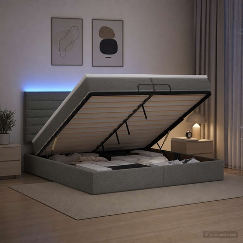 Lit coffre avec matelas - et, led