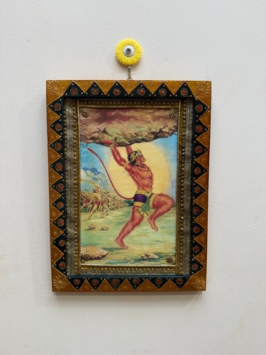 Ancien cadre photo hanuman - ancien,