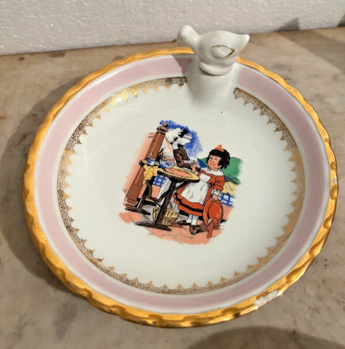 Ancienne assiette bouillie - assiette,