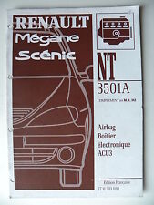 Manuel d'atelier Renault NT 3501A MEGANE/SCENIC Airbag boitier électronique ACU3