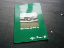 Catalogue prospectus  pub auto:Alfa Roméo Spîder for all seasons 22 page Anglais